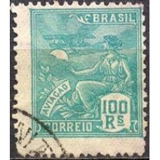 RE0254U-SELO VOVÓ PARTE 2, 100 RÉIS FILIGRANA 'H' - 1929 - U