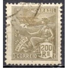 RE0255U-SELO VOVÓ PARTE 2, 200 RÉIS FILIGRANA 'H' - 1929 - U