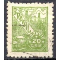 RE0386UC-SELO NETINHA, 20 RÉIS FILIGRANA 'O' PAPEL MÉDIO LISO - 1942/46 - U