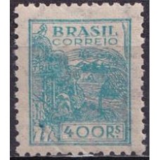 RE0416N-SELO NETINHA COM TRAÇOS VERDES NO VERSO, 400 RÉIS FILIGRANA 'P' - 1941 - N