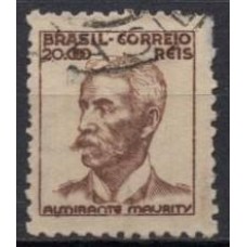 RE0454UA.02-SELO NETINHA COM TRAÇOS VERDES NO VERSO, 20.000 RÉIS FILIGRANA 'O' PAPEL MÉDIO TRAMADO - 1942/46 - U