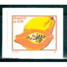 RE0768M-SELO FRUTAS MICROSERRILHA, MAMÃO - 1999 - MINT