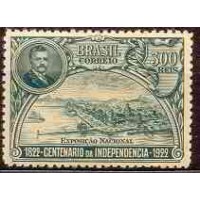 SB0016M-SELO CENTENÁRIO DA INDEPENDÊNCIA, 300 RÉIS - 1922 - MINT