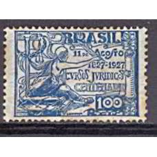 SB0019M-SELO CENTENÁRIO DOS CURSOS JURÍDICOS, 100 RÉIS - 1927 - MINT