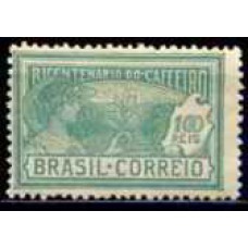 SB0021M-SELO BICENTENÁRIO DO PLANTIO DO CAFÉ NO BRASIL, 100 RÉIS - 1928 - MINT