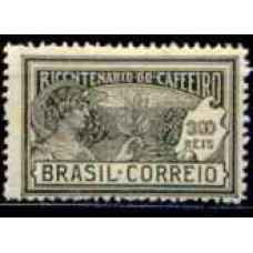 SB0023N-SELO BICENTENÁRIO DO PLANTIO DO CAFÉ NO BRASIL, 300 RÉIS - 1928 - N