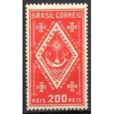 SB0059MB-SELO 1º CONGRESSO EUCARÍSTICO NACIONAL - SALVADOR/BA - 1933 - MINT - VARIEDADE: "EUCAPISTICO"
