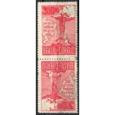 SB0080UT.03-TÊTE-BÊCHE VISITA DO CARDEAL PACELLI, 300 RÉIS, 3ª TIRAGEM - 1934 - U