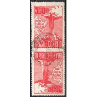SB0080UT.04-TÊTE-BÊCHE VISITA DO CARDEAL PACELLI, 300 RÉIS, 3ª TIRAGEM - 1934 - U