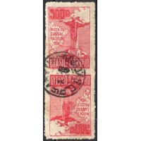 SB0080UT.05-TÊTE-BÊCHE VISITA DO CARDEAL PACELLI, 300 RÉIS, 3ª TIRAGEM - 1934 - U