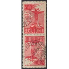 SB0080UT.07-TÊTE-BÊCHE VISITA DO CARDEAL PACELLI, 300 RÉIS, 3ª TIRAGEM - 1934 - U