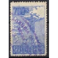 SB0081U.01-SELO VISITA DO CARDEAL PACELLI, 700 RÉIS, 3ª TIRAGEM - 1934 - U