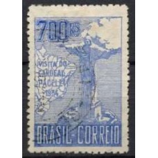 SB0081U.02-SELO VISITA DO CARDEAL PACELLI, 700 RÉIS, 3ª TIRAGEM - 1934 - U