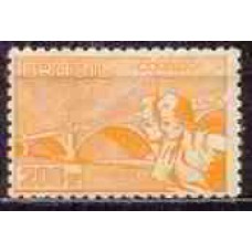 SB0082M-SELO VISITA DO PRESIDENTE GABRIEL TERRA DO URUGUAI, 200 RÉIS - 1935 - MINT