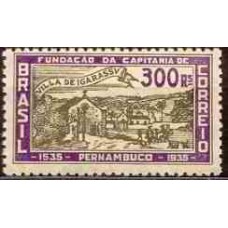 SB0087M-SELO 4º CENTENÁRIO DA CAPITANIA DE PERNAMBUCO, 300 RÉIS - 1935 - MINT