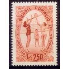 SB0392M-SELO 9º JOGOS DA PRIMAVERA - 1957 - MINT