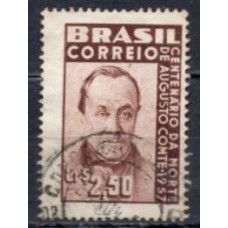 SB0395UY-SELO 100 ANOS DA MORTE DE AUGUSTO COMTE - 1957 - U - MARMORIZADO
