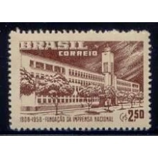 SB0409M-SELO SESQUICENTENÁRIO DA IMPRENSA NACIONAL - 1958 - MINT