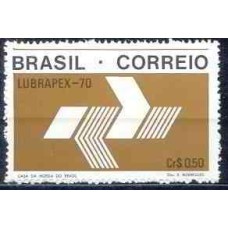 SB0689M-SELO EXPOSIÇÃO FILATÉLICA LUBRAPEX 70, 50C - 1970 - MINT