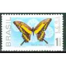 SB0696N-SELO PROMOÇÃO DA FAUNA BRASILEIRA - BORBOLETAS, CR$ 1 - 1971 - N
