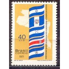 SB0706N-SELO 150 ANOS DAS REPÚBLICAS CENTRO-AMERICANAS - 1971 - N
