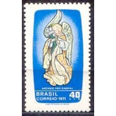 SB0709M-SELO DIA DE SÃO GABRIEL, PADROEIRO DAS TELECOMUNICAÇÕES - 1971 - MINT