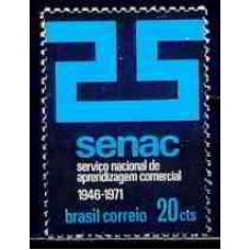 SB0715M-SELO 25 ANOS DO SENAC-SESC, SENAC - 1971 - MINT