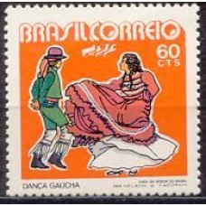 SB0745N-SELO PROMOÇÃO DO FOLCLORE NACIONAL, DANÇA GAÚCHA - 1972 - N