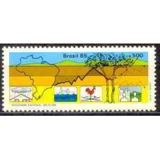 SB1443M-SELO PROGRAMA NACIONAL DO CLIMA - 1985 - MINT