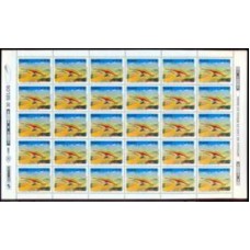 SB1726MF-FOLHA 30 SELOS VIII CAMPEONATO MUNDIAL DE VOO LIVRE - 1991 - MINT