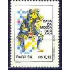 SB1907M-SELO 300 ANOS DA CASA DA MOEDA DO BRASIL - 1994 - MINT