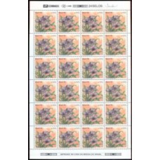 SB2007MF-FOLHA 24 SELOS 15ª CONFERÊNCIA MUNDIAL DE ORQUÍDEAS, PROMENAEA ST - 1996 - MINT