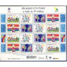 SB2238NF-MINIFOLHA SELANDO O FUTURO - 2000 - N