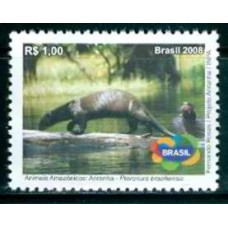 SB2764M-SELO ANIMAIS AMAZÔNICOS AMEAÇADOS DE EXTINÇÃO, ARIRANHA - 2008 - MINT