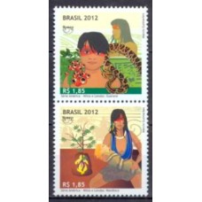 SB3225MSV-SE-TENANT UPAEP - MITOS E LENDAS, GUARANÁ/MANDIOCA VERTICAL - 2012 - MINT