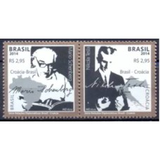 SB3387MS-SE-TENANT RELAÇÕES DIPLOMÁTICAS CROÁCIA - 2014 - MINT