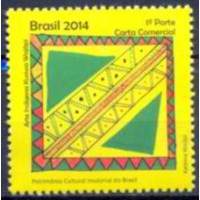 SB3389M-SELO ARTE INDÍGENA KUSIWA WAJÂPI - 2014 - MINT SB3389M-SELO ARTE INDÍGENA KUSIWA WAJÂPI - 2014 - MINT