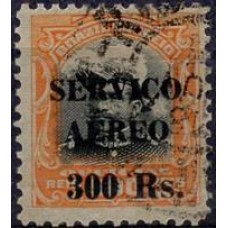 SBA005U-SELO AÉREO HERMES DA FONSECA COM SOBRECARGA, 300/500 RÉIS - 1927 - U