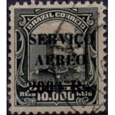SBA011U-SELO AÉREO HERMES DA FONSECA COM SOBRECARGA, 2$/10$ - 1927 - U