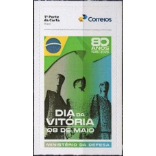 SI0084M-SELO INSTITUCIONAL 80 ANOS DA VITÓRIA ALIADA NA 2ª GUERRA MUNDIAL - 2025 - MINT