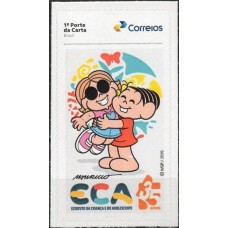 SI0090M-SELO INSTITUCIONAL 35 ANOS DO ESTATUTO DA CRIANÇA E DO ADOLESCENTE, MÔNICA E DORINHA - 2025 - MINT