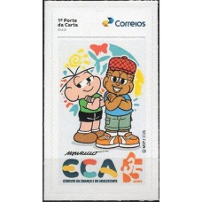 SI0091M-SELO INSTITUCIONAL 35 ANOS DO ESTATUTO DA CRIANÇA E DO ADOLESCENTE, CEBOLINHA E JEREMIAS - 2025 - MINT