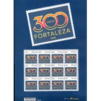SI0127MF-FOLHA 12 SELOS INSTITUCIONAIS 300 ANOS DE FORTALEZA - 2026 - MINT