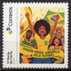SI0131M-SELO INSTITUCIONAL PAIXÃO VERDE-AMARELA, TORCEDORA COMEMORANDO - 2026 - MINT