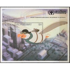 SVIB158N-BLOCO ANO INTERNACIONAL DA ALFABETIZAÇÃO - BERNARDO E BIANCA III - SÃO VICENTE - 1991 - N