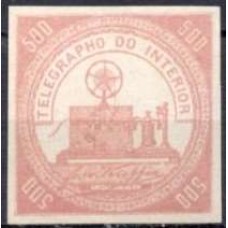 TE0005N.01-SELO TELÉGRAFO, 500 RÉIS - 1871 - N