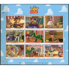 UGA1499MF-MINIFOLHA TOY STORY II - UGANDA - 1997 - MINT
