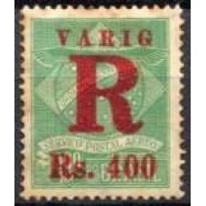 VA0005N.02-SELO VARIG V-02 COM SOBRECARGA E - 700 SOBRE 1.300 RÉIS - 1928 - N COM GOMA
