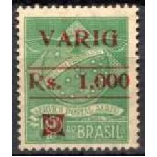VA0012N.02-SELO VARIG SEGUNDA ZONA, RS. 1.00/1.300 RÉIS - 1930 - N
