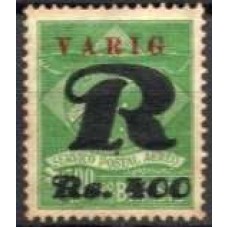VA0015N.02-SELO VARIG REGISTRADO, RS. 400/1.300 RÉIS - 1931 - N COM GOMA